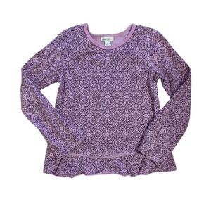 Naartjie purple peplum shirt size 7.
